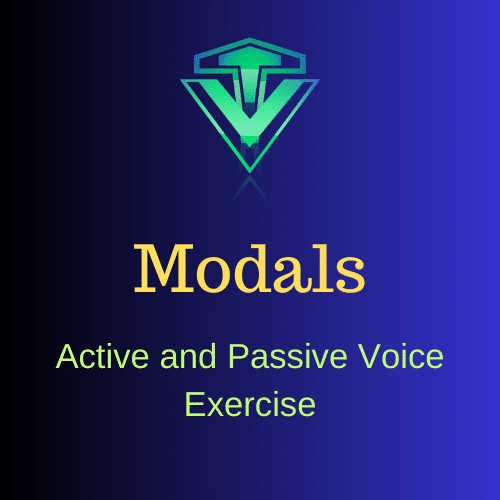 Active passive voice with modal sentences