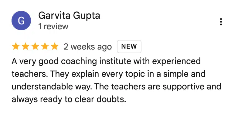 Student Testimonials 5 Google Review 5